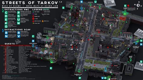 This interactive map shows the Streets of Tarkov location in Escape from Tarkov. . Streets of tarkov wiki